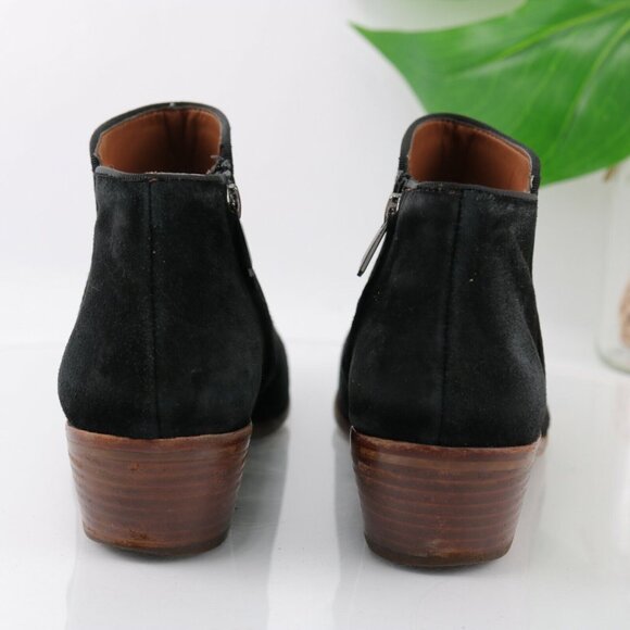Sam Edelman Womens Petty Boot Size 9.5 Black Suede Bootie Block Heel Boho Comfy - Picture 6 of 11